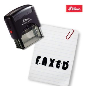 Shiny 38x14mm Stock Stamp - Faxed Arrow