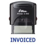 Shiny 38x14mm Stock Stamp - Invoiced