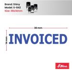 Shiny 38x14mm Stock Stamp - Invoiced