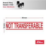 Shiny 38x14mm Stock Stamp - Not Transferrable