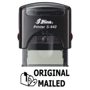 Shiny 38x14mm Stock Stamp - Original Mailed