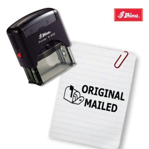 Shiny 38x14mm Stock Stamp - Original Mailed
