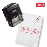 Shiny 38x14mm Stock Stamp - Paid Space