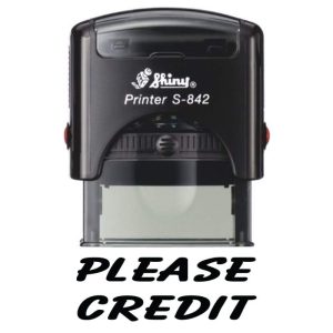 Shiny 38x14mm Stock Stamp - Please Credit