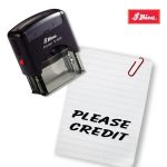 Shiny 38x14mm Stock Stamp - Please Credit