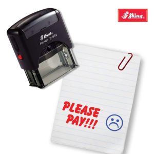 Shiny 38x14mm Stock Stamp - Please Pay Emoji (2)