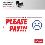 Shiny 38x14mm Stock Stamp - Please Pay Emoji (2)