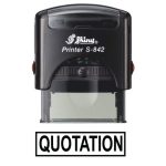 Shiny 38x14mm Stock Stamp - Quotation