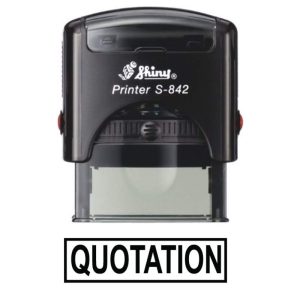 Shiny 38x14mm Stock Stamp - Quotation