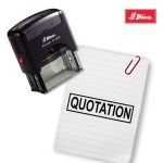 Shiny 38x14mm Stock Stamp - Quotation