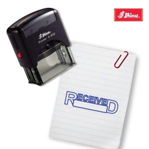 Shiny 38x14mm Stock Stamp - Received Space
