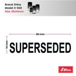 Shiny 38x14mm Stock Stamp - SUPERSEDED (2)