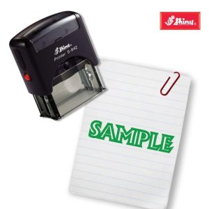 Shiny 38x14mm Stock Stamp - Sample