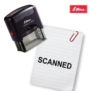 Shiny 38x14mm Stock Stamp - Scanned