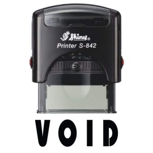 Shiny 38x14mm Stock Stamp - VOID