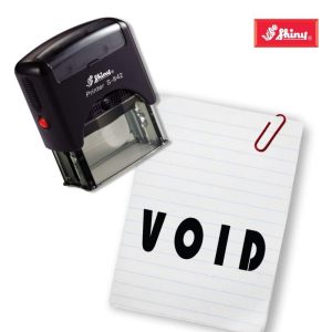 Shiny 38x14mm Stock Stamp - VOID