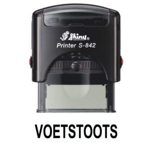Shiny 38x14mm Stock Stamp - Voetstoots
