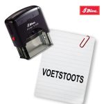 Shiny 38x14mm Stock Stamp - Voetstoots