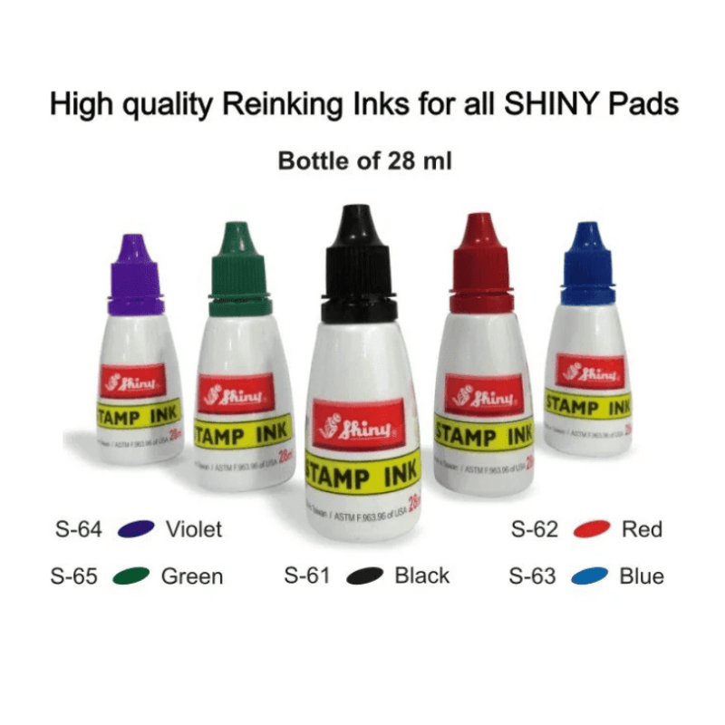 Shiny Endorsing Stamp Inks Range