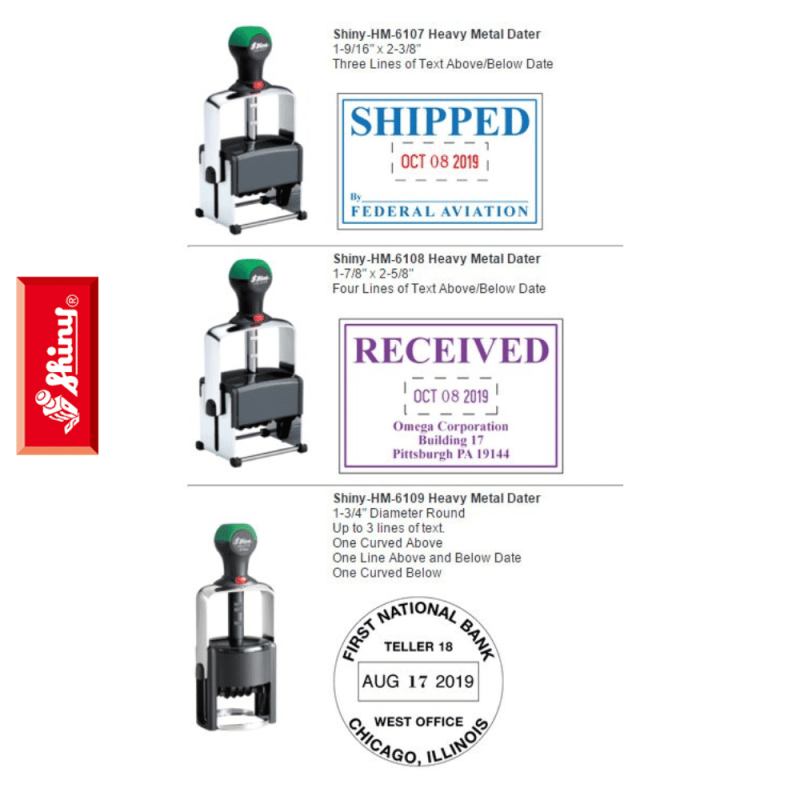Shiny Heavy Duty Stamp Range