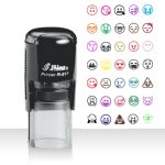 Shiny R-517 Emoji Stock stamp 15mm