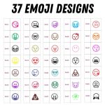 Shiny R-517 Emoji Stock stamps