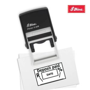 Shiny S-826 Stock Dater Stamp Deposit Paid