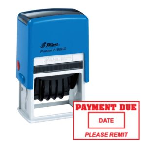 Shiny S-826 Stock Dater Stamp Payment Due