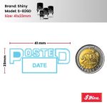 Shiny S-826 Stock Dater Stamp Posted