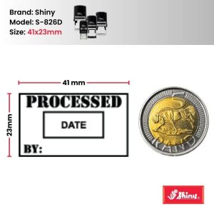 Shiny S-826 Stock Dater Stamp Processed