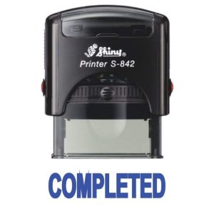 Shiny S-842 Stock Stamp 38x14mm Completed