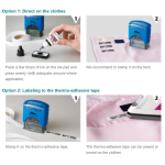 Textile clothing Stamps