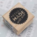 Wooden Hand Stamp hand made
