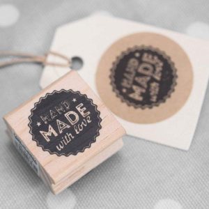 Wooden Hand Stamp hand made