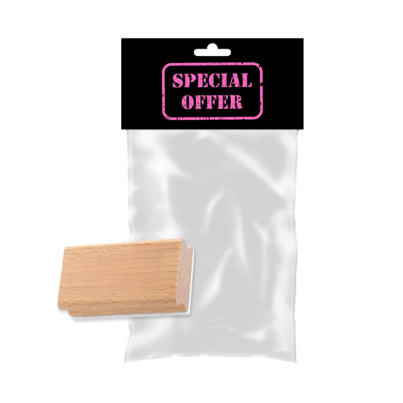 Wooden Hand Stamps 75x40mm Wooden Hand Stamps 75x25mm