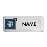 White Classic Name Badge
