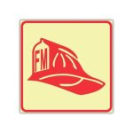 SABS Fire Marshal photoluminescent (glow in the dark) safety sign (F50)