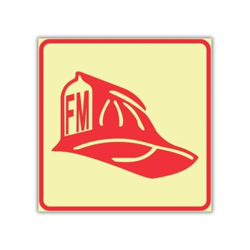 32 SABS Fire Marshal photoluminescent (glow in the dark) safety sign (F50)