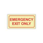 SABS Emergency Exit Only Photoluminescent Sign (F41)