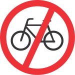 NO CYCLISTS ROAD SIGN (R219)