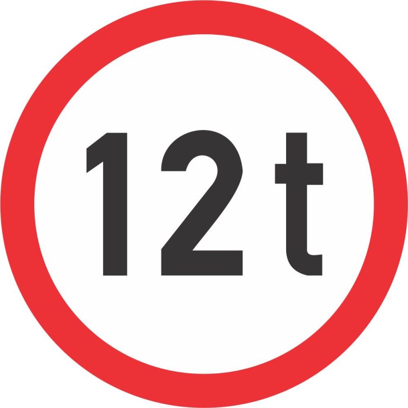 MASS LIMIT ROAD SIGN (R202)