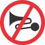 NO EXCESSIVE NOISE ROAD SIGN (R206)