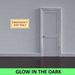 SABS Emergency Exit Only Photoluminescent Sign (F41)