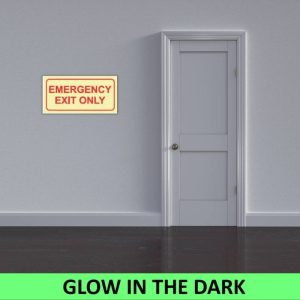 SABS Emergency Exit Only Photoluminescent Sign (F41)