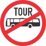 NO TOUR BUSES ROAD SIGN (R235)
