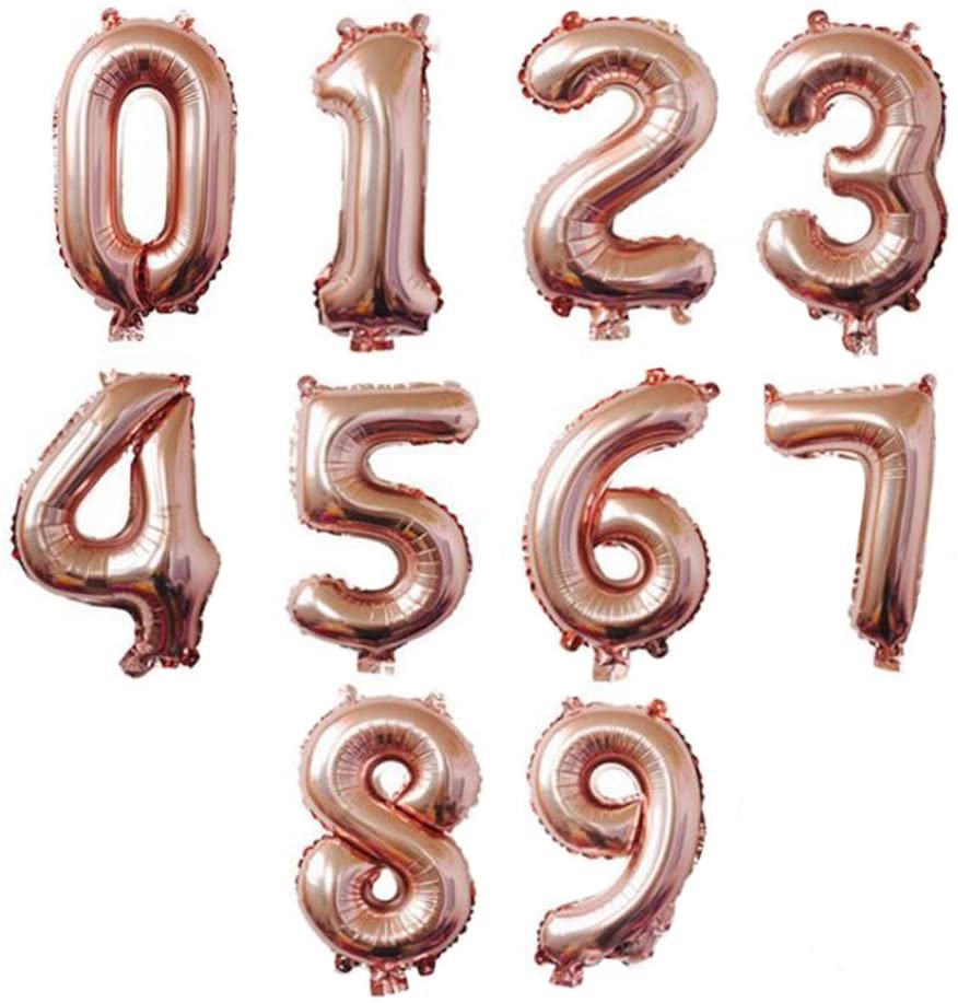 Rose Gold Number Balloons Events & Promotions