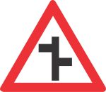 STAGGERED JUNCTIONS (R-L) ROAD SIGN (W109)