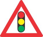 SABS TRAFFIC SIGNALS AHEAD ROAD SIGN (W301)