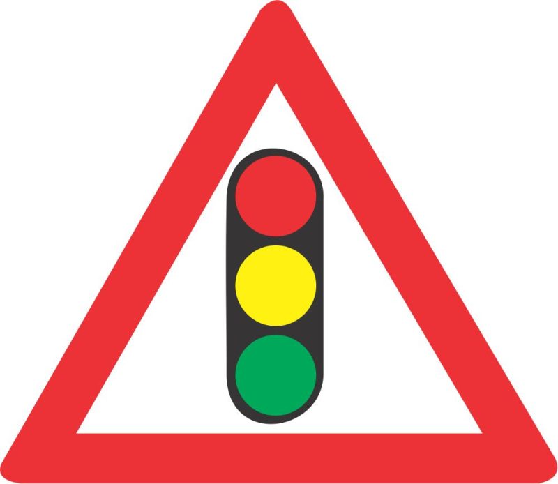 SABS TRAFFIC SIGNALS AHEAD ROAD SIGN (W301)