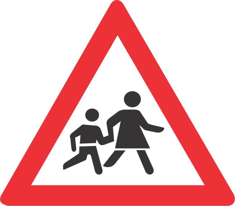 SABS WARNING CHILDREN ROAD SIGN (W308)
